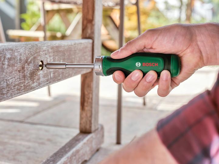 Actual product image Bosch Home & Garden Ratchet screwdriver with bit magazine, 12-piece