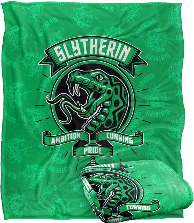 Actual product image Ambition, Cunning, Pride Slytherin Blanket