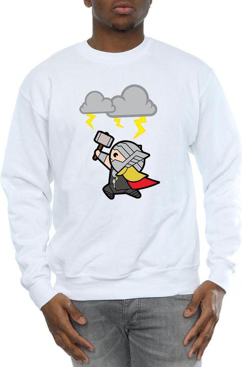Actual product image Mens Kawaii Thor God Of Thunder Sweatshirt (S)