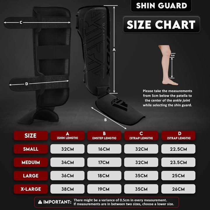 Actual product image Rdx Shin Instep F6 Matte Golden-M (M)