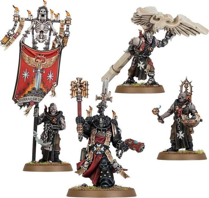 Image du produit Games Workshop Chaplain Grimaldus & Retinue (Matières plastiques)