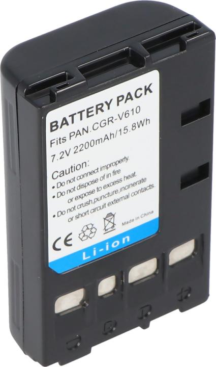 Actual product image AccuCell Battery Panasonic CGR-V14S Battery CGR-V610 CGR-V620 (Rechargeable battery)