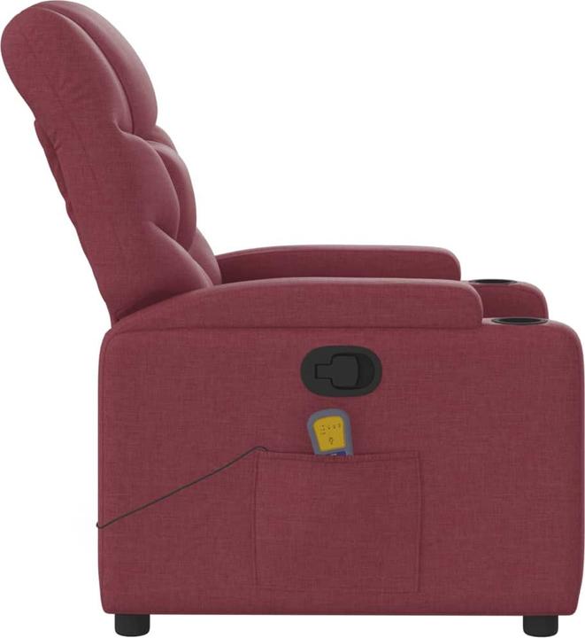 Produktbild VidaXL Massagesessel Weinrot Stoff,Farbe: Weinrot,Material: Stoff