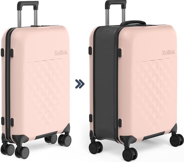 Image du produit Rollink Harde valise / trolley / valise de voyage - Vega 360 - 65 cm - Rose (80 l, M (50 - 90l))