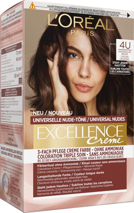 Produktbild L'Oréal Paris Excellence Universal Nude (4U Mittelbraun)