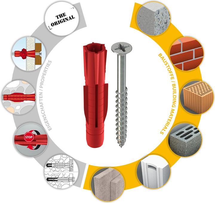 Productafbeelding Tox Universele deuvel Tri 6x51 mm, incl. schroef 50 st. (50 Pcs.)