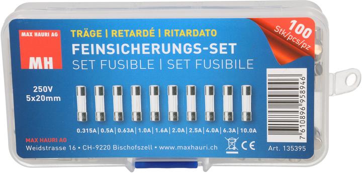 Produktbild Max Hauri Feinsicherungs-Set 10x10 Stk. (Feinsicherung, 10 A, Träge)