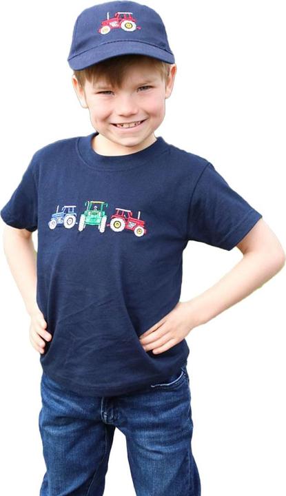 British Country Collection Three Tractors TShirt (140)
