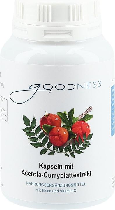 Immagine prodotto Goodness Eisen mit Vitamin C Kapseln aus natürlichen Rohstoffen Kapsel 600 mg (90 Pezzo/i, Pillole, 600 g)