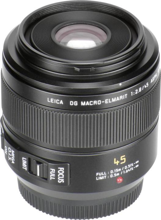 Produktbild Panasonic 45mm f/2.8 Leica DG Macro Elmarit Mega OIS (Micro Four Thirds, Micro Four Thirds)