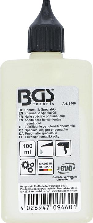 Image du produit BGS Huile spéciale pneumatique