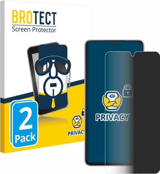 Image du produit BROTECT Film anti-regards Anti-Spy Privacy Film de protection contre la lumière bleue (2 pièce(s), Samsung Galaxy S21 5G)