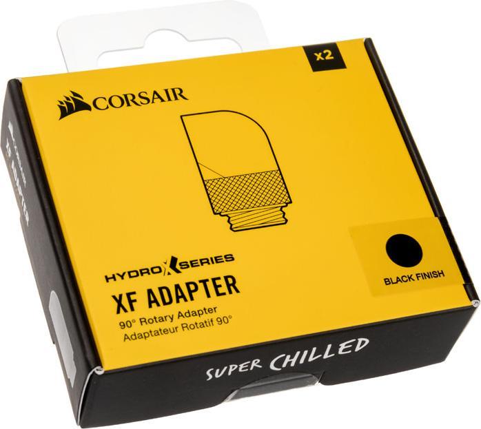 Actual product image Corsair Hydro X Series 90° XF Adapter 2-pack