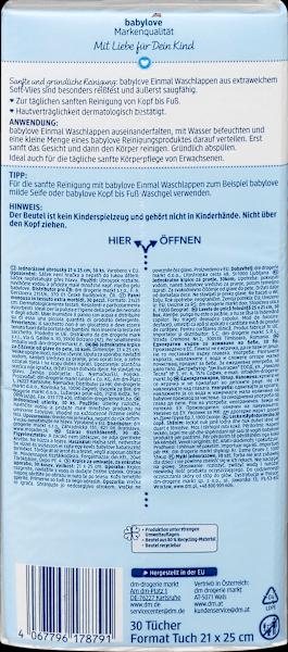 Produktbild dm babylove Einmal Waschlappen