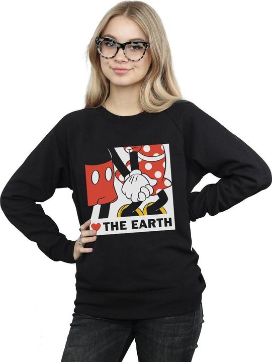 Immagine prodotto Disney Mickey Mouse Heart The Earth Felpa Donna (S)