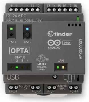 Actual product image Arduino Opta Lite AFX00003 PLC communication module 12 V/DC, 24 V/DC