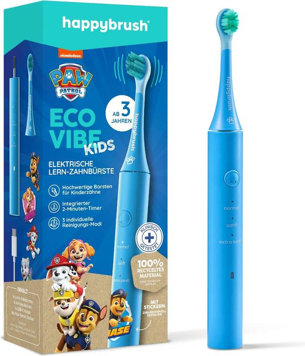 Actual product image happybrush Schallzahnbürste Eco Vibe Kids Paw Patrol (Sonic toothbrush)