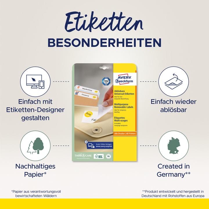 Productafbeelding Avery Universele etiketten