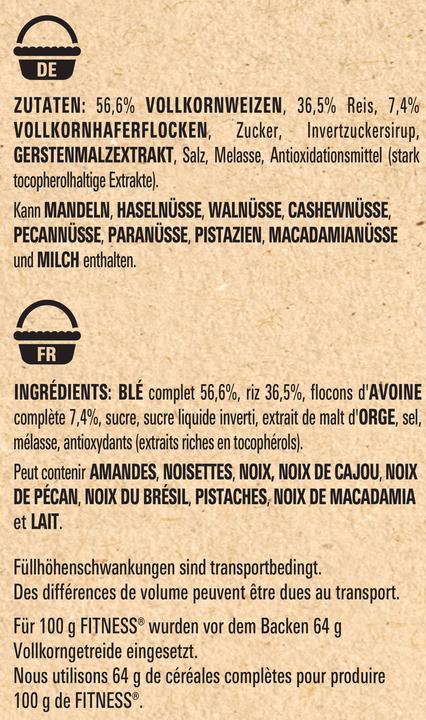 Valori nutrizionali e ingredienti Fitness Original Cereali (426 g)