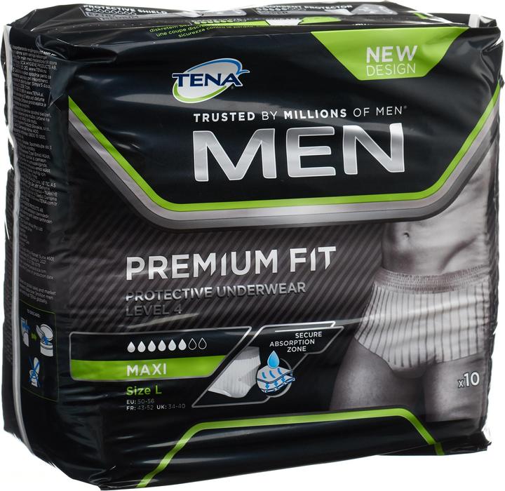 Actual product image Tena Men Premium Fit Underwear (10 x, Large)