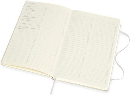 Immagine prodotto Moleskine Taccuino professionale L/A5, copertina rigida, grigio perla (21 x 13 cm, Righe, Copertina rigida)