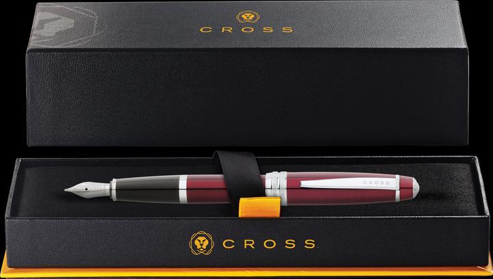 Actual product image Cross BAILEY fountain pen (Red, Black, Silver, 1 x)