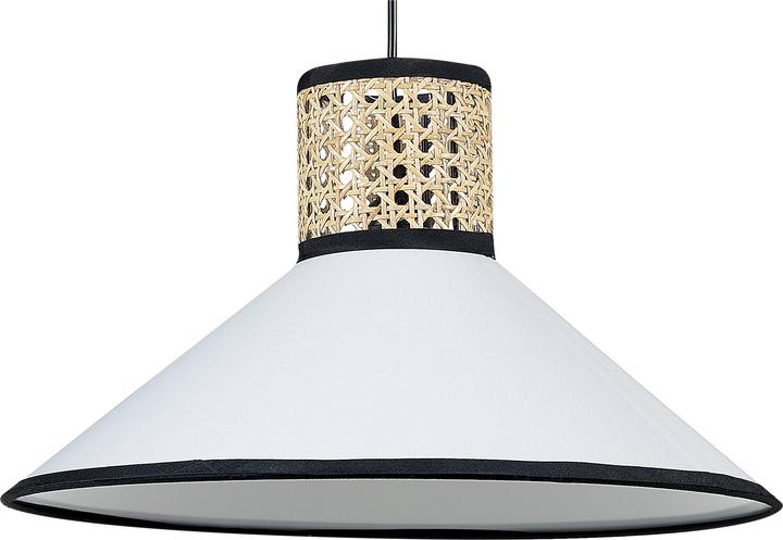 Productafbeelding Beliani Hanglamp wit / naturel kegelvorm MANTUA (E27)