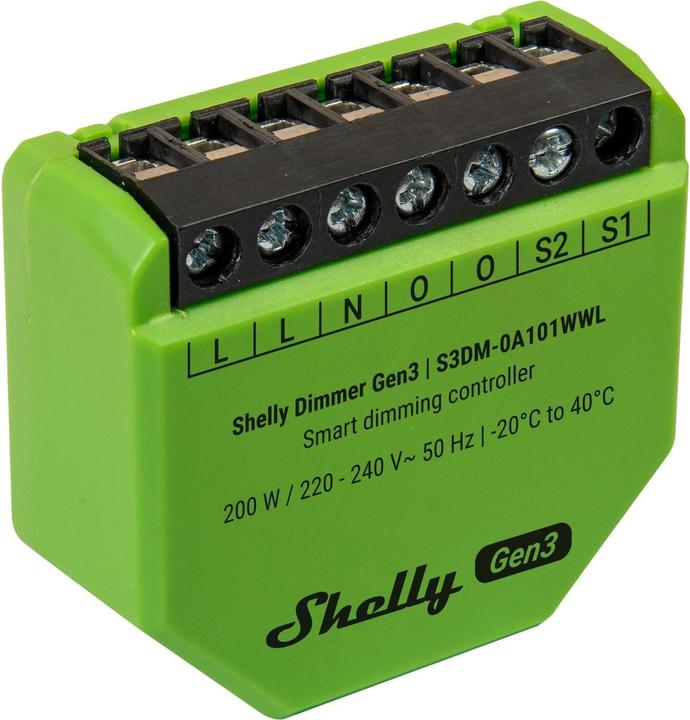 Immagine prodotto Shelly Dimmer Gen3 (Attuatore dimmerabile)