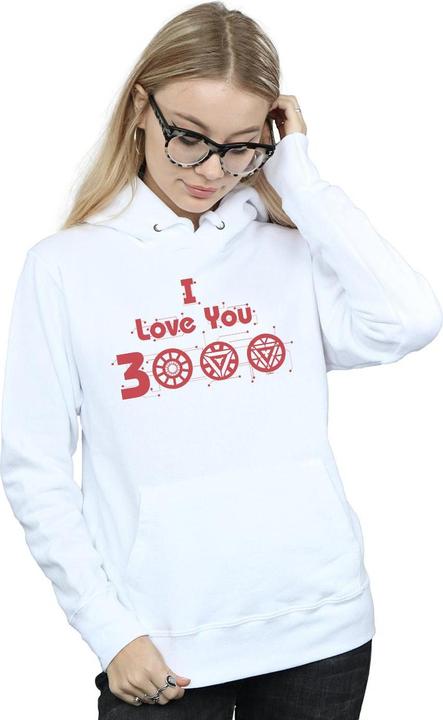 Actual product image Womens/Ladies Avengers Endgame I Love You 3000 Circuits Hoodie (XXL)
