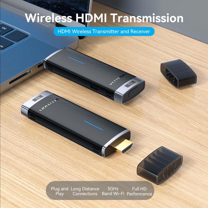 Actual product image Vention Wireless HDMI Transmitter and Receiver (40 m)
