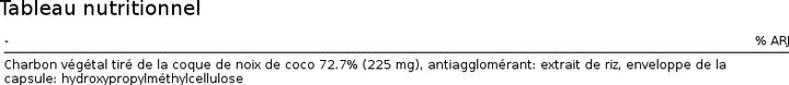 Nährwerte und Zutaten Phytopharma Kohle Kaps (30 Stück, Kapseln, 30 g)