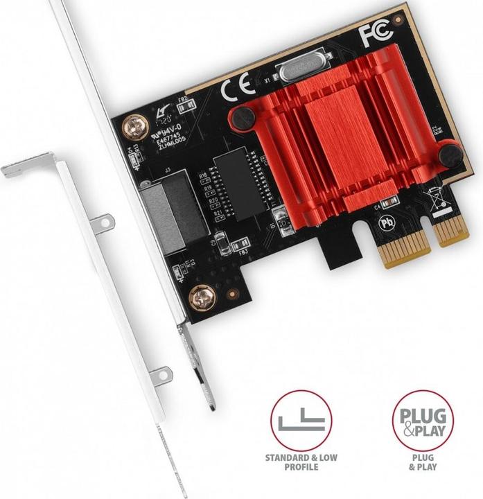 Produktbild Axagon PCEE-GIX network card Internal Ethernet (Mini PCI Express)