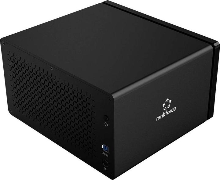 Actual product image Renkforce RF-6647854 8.9 cm (3.5 Zoll) Festplattengehäuse 8 Bay 3.5 Zoll USB-A ( (3.5")