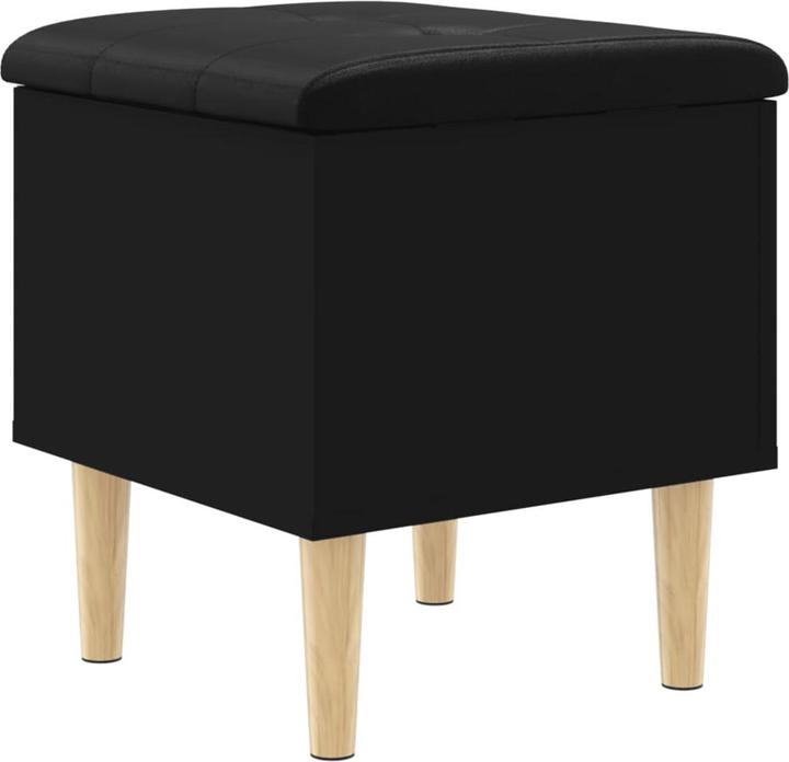 Actual product image VidaXL Bench with storage space black 42x42x46 cm (42 cm)