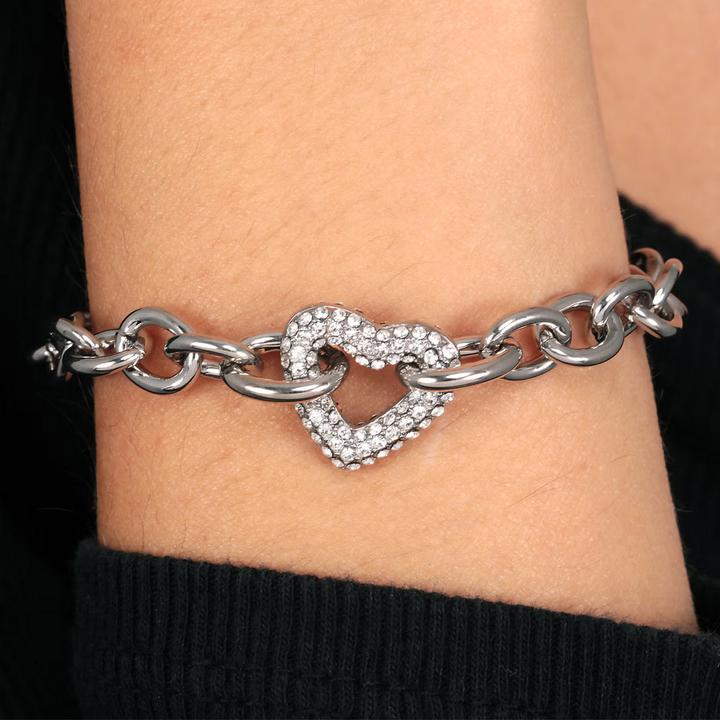 Image du produit Morellato Incontri Br. Rh Alloy+ Heart (20 cm, Acier inoxydable)