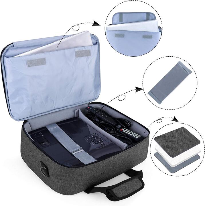 Immagine prodotto Luxja Borsa Beamer, nera (Borsa per il trasporto del videoproiettore)