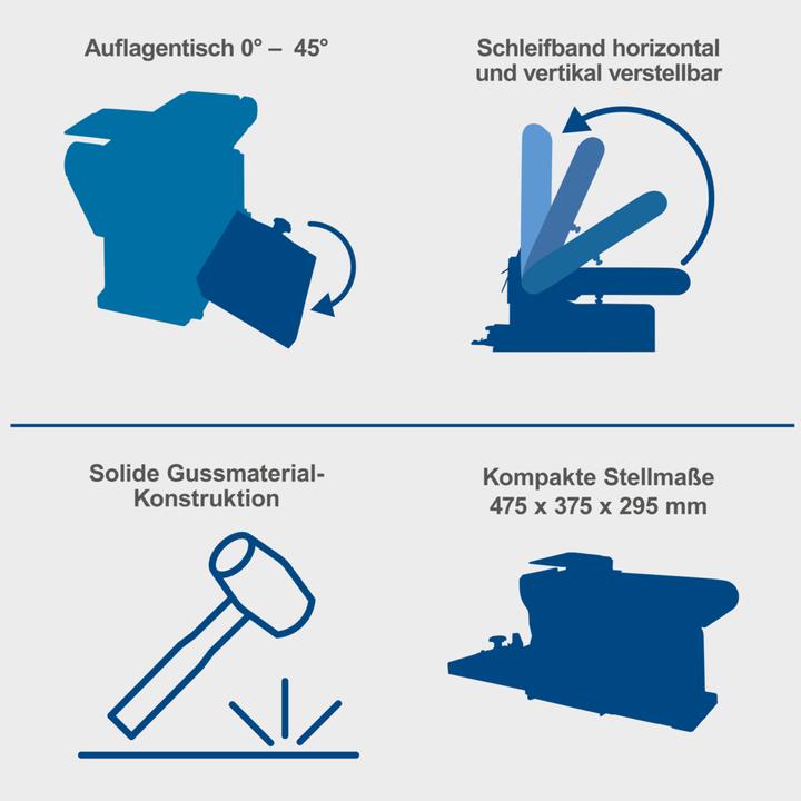 Actual product image Scheppach BTS900 Belt and disc sander (Belt sanders, Disc Sander, 370 W)