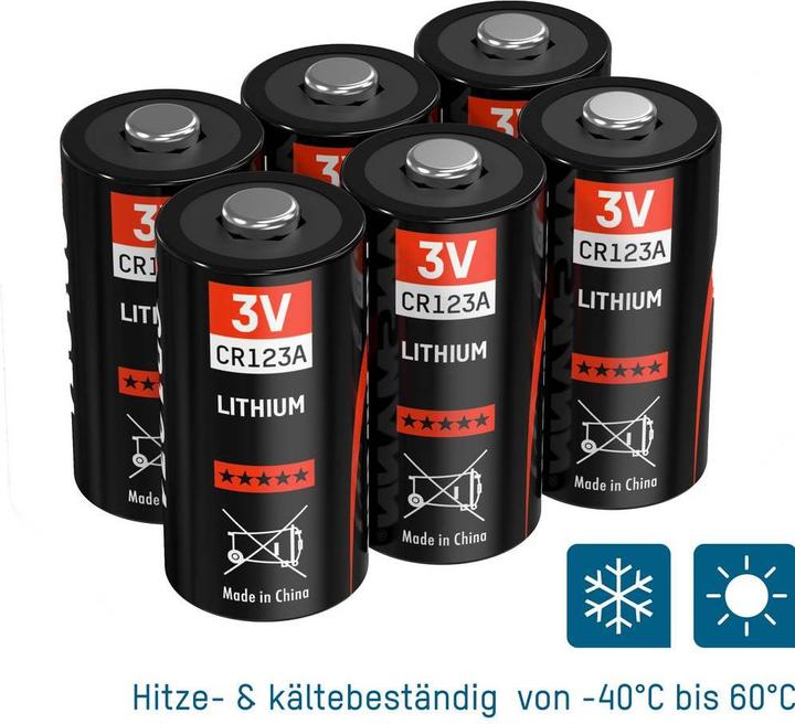 Actual product image Ansmann Photo battery CR-123A Lithium C (6 pcs., CR123A, 1375 mAh)