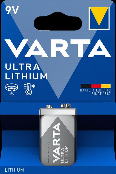Produktbild Varta ULTRA Lithium (1 Stk., 9V Block, 1200 mAh)