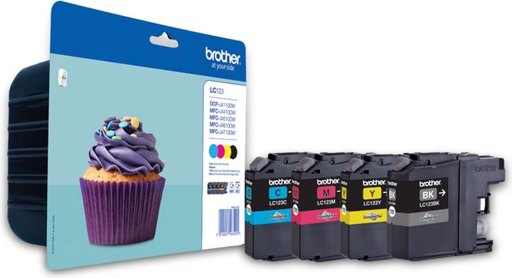 Actual product image Brother LC-123VALBP Value Pack (M, FC, Y, C)