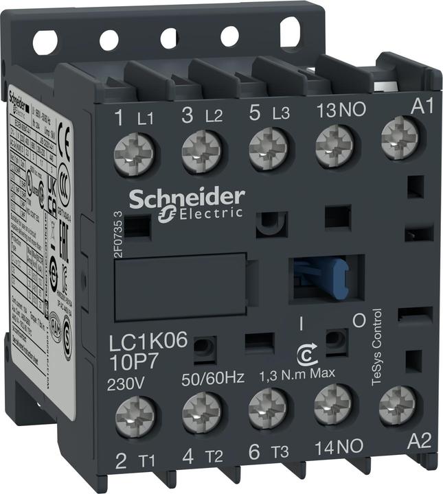 Image du produit Schneider Electric Contacteur de puissance 220VAC 2,2kW 6A