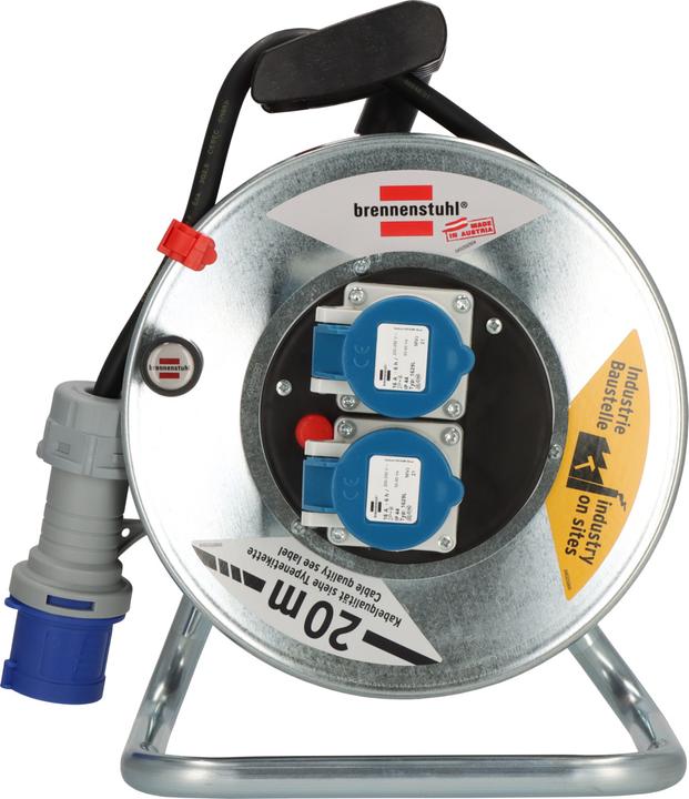 Produktbild Brennenstuhl Kabeltrommel Garant SK 240, 2x CEE-Steckdosen 230V/16A, CEE-Stecker 230V/16A, Kabel 20m H07RN-F (20 m, 2.50 mm²)