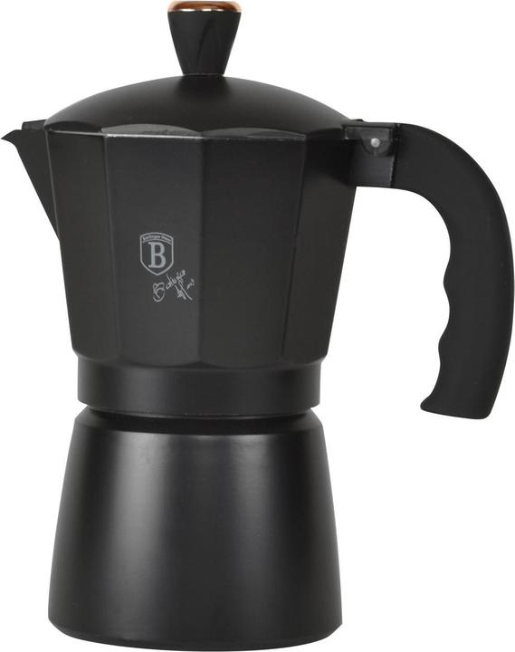 BerlingerHaus Design espresso maker for 6 portions, black and rose gold (6 T.)