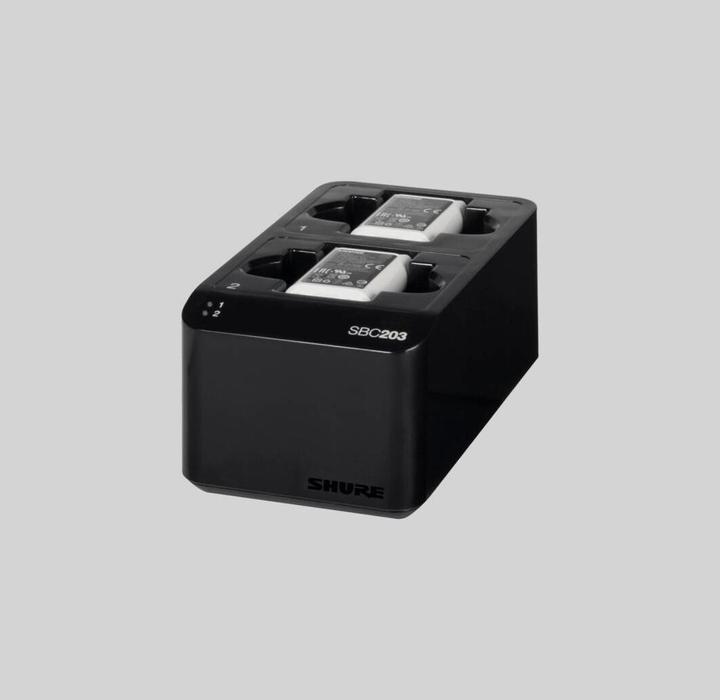 Image du produit Shure SBC203-PS SLX-D dubbele acculader