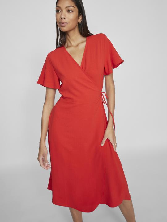 Actual product image Vila Short Sleeve Wrap Dress (40)