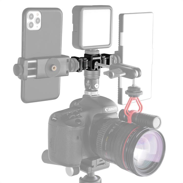 Actual product image Vanguard VEO CSMM3 Expandable Triple Cold Shoe Holder (Metal)