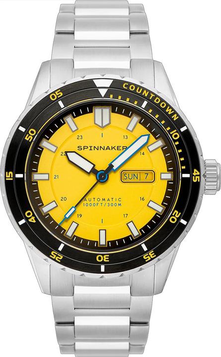 Image du produit Spinnaker SP-5099-33 Montre Hommes Hass Automatique Diver 43mm 30ATM (Montre de plongée, Lunette tournante à gauche, 43 mm)