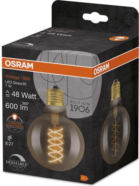 Immagine prodotto Osram Annata 1906 (E27, 7 W, 600 lm, 1 x, F)