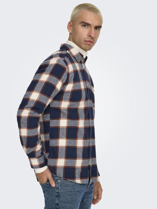 Actual product image Only & Sons Onsral Ls Slim Check Shirt (XXL)