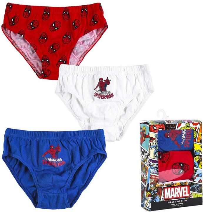 Cerda Unterwäsche-Set für Jungen, 3-teilig, Spiderman (128)